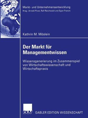 cover image of Der Markt für Managementwissen